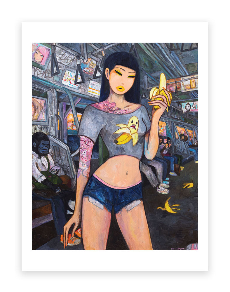 Banana Girl Art Print