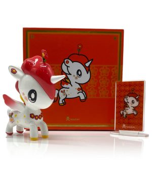 Red Flower Sofubi Unicorno