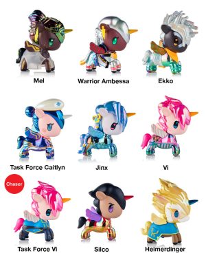 tokidoki x ARCANE Unicorno Black Light Chrome Blind Box