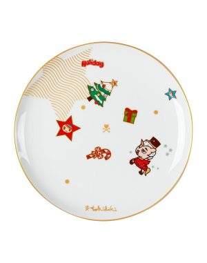 Merry and Bright 8 Ceramic Plates – Set of two