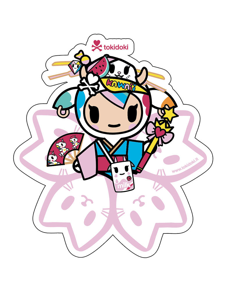 Sakura Mozzarella Die Cut Sticker