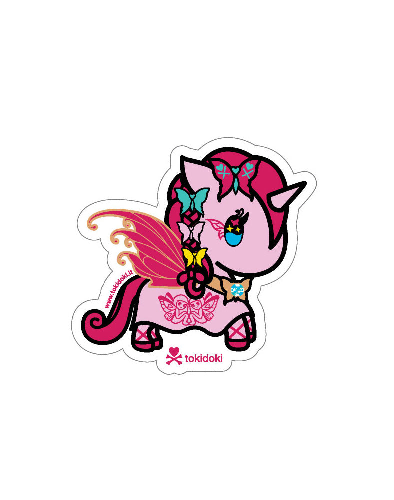 Butterfly Fairy Unicorno Die Cut Sticker
