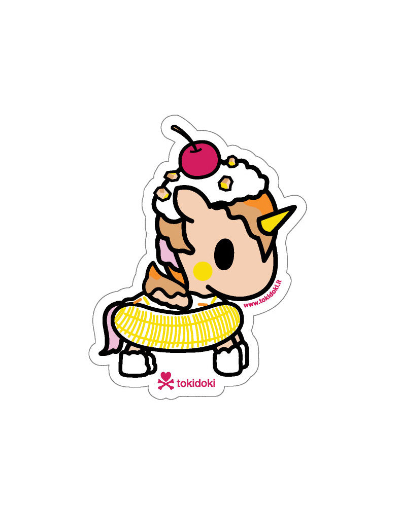 Cherry Top Unicorno Die Cut Sticker